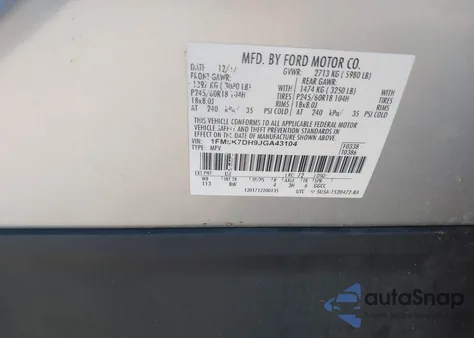 2018 Ford Explorer Xlt from USA, damaged, VIN 1FM5K7DH9JGA43104